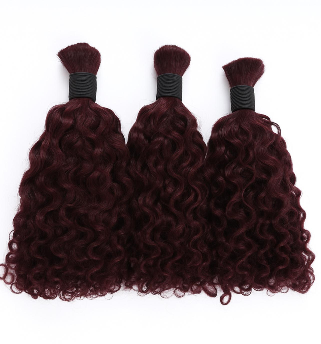 Burmese Curly Bulk Hair (100g/Bundle)