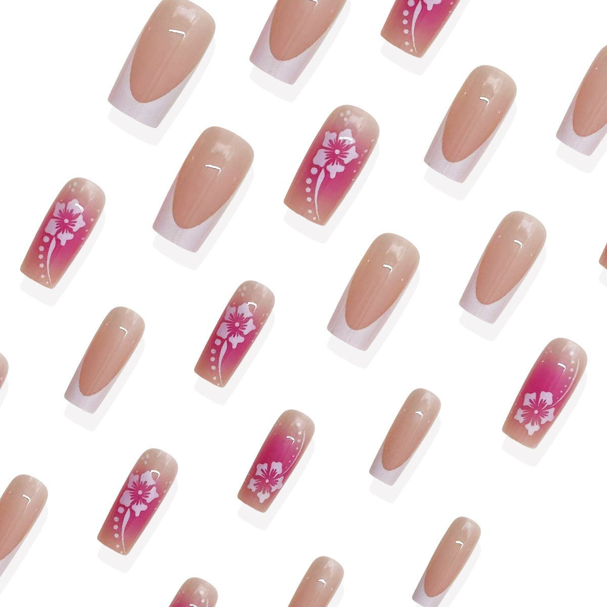 Crisp White French Tip Press-On Nails
