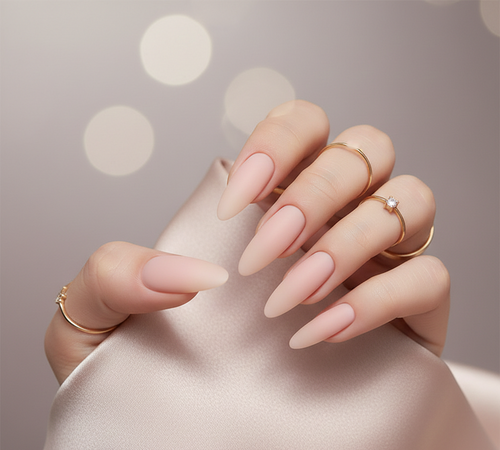 Almond Aura Gradient Press-On Nail