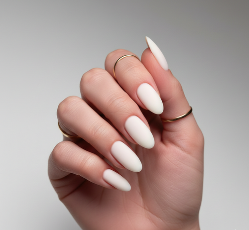 Matte Milky Blush Press-On Nails