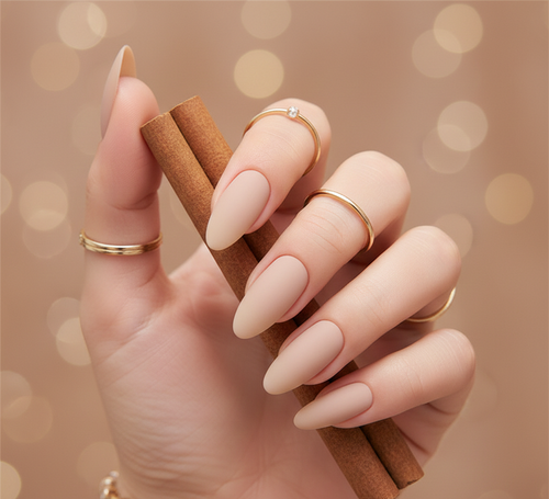 Matte Spiced Latte Press-On Nails