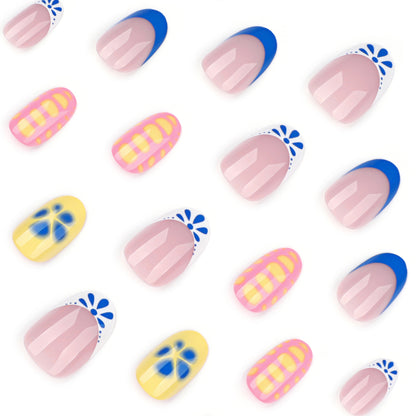 Tropical Bloom press-on nails