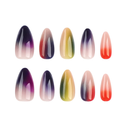 Almond Aura Gradient Press-On Nails