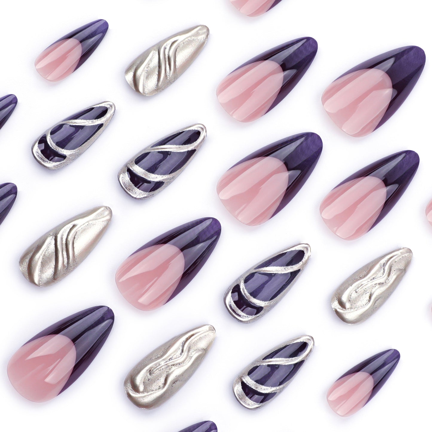 Aurora Borealis Chrome Reflective Nails