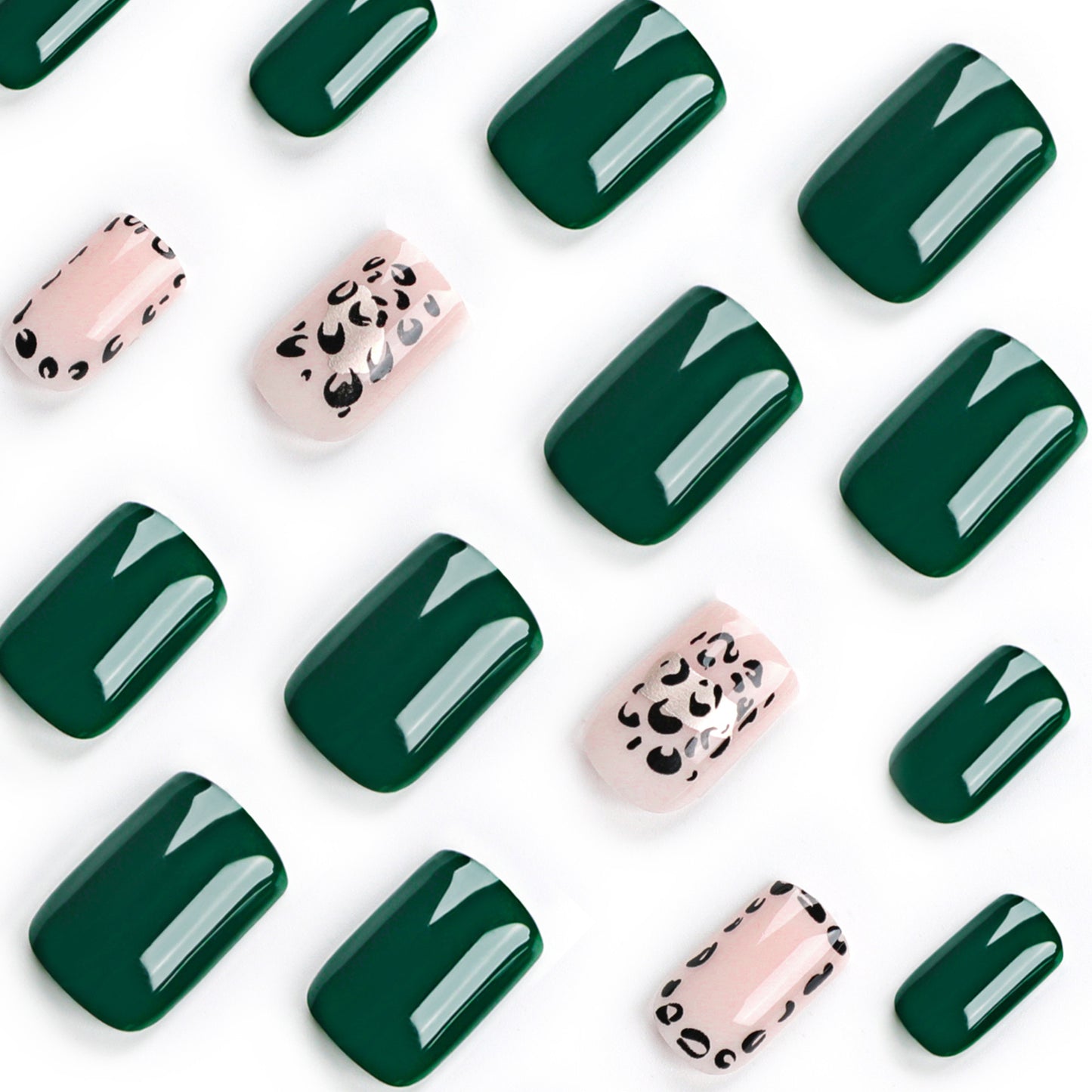 Emerald Green Press On Nails