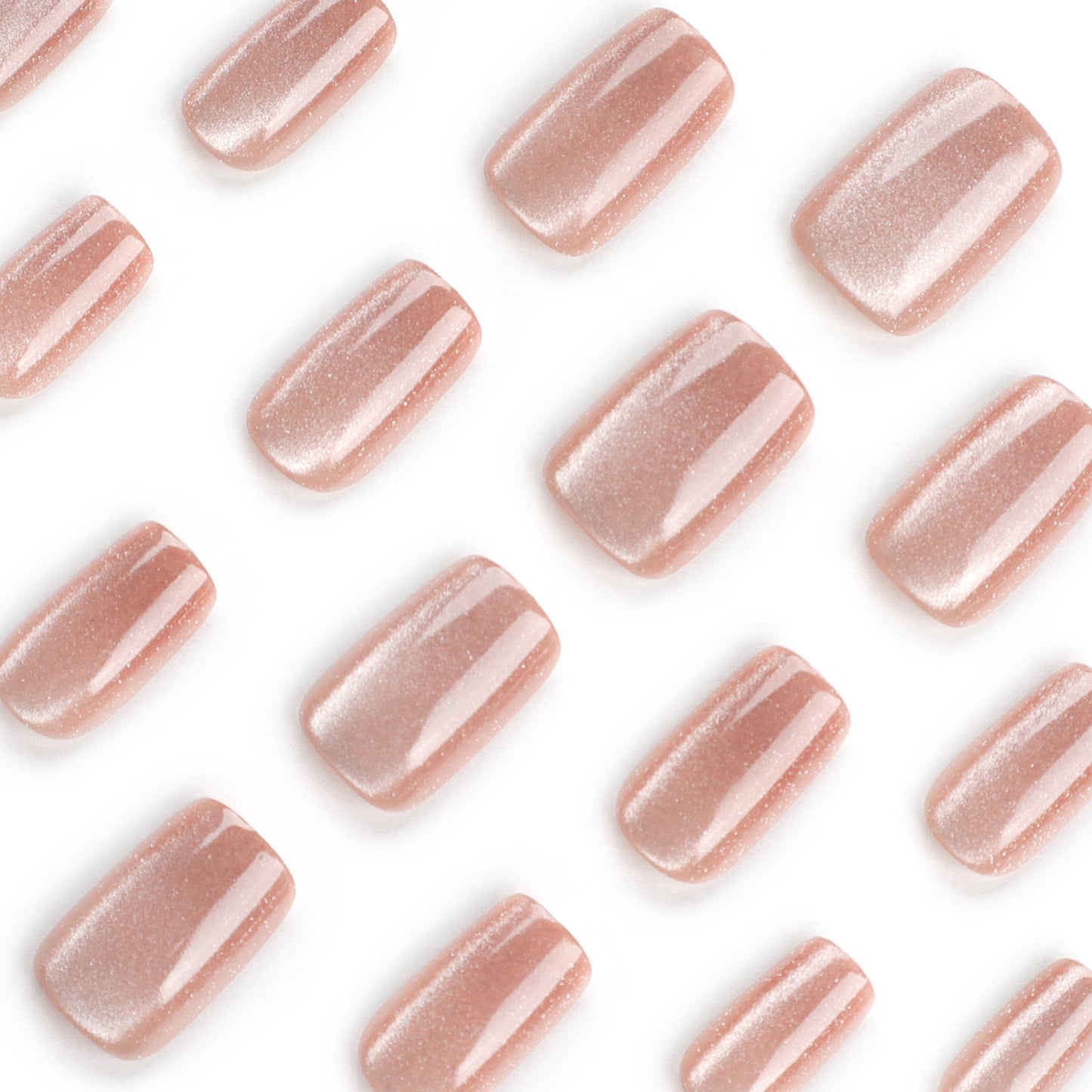 Shimmer Velvet Cat Eye Press-On Nails