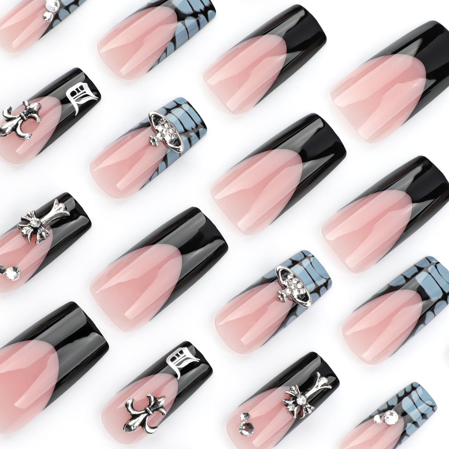Gothic French Tip Press-On Nails