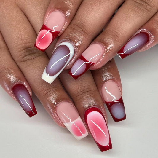 Dark Cherry Aura Press-On Nails