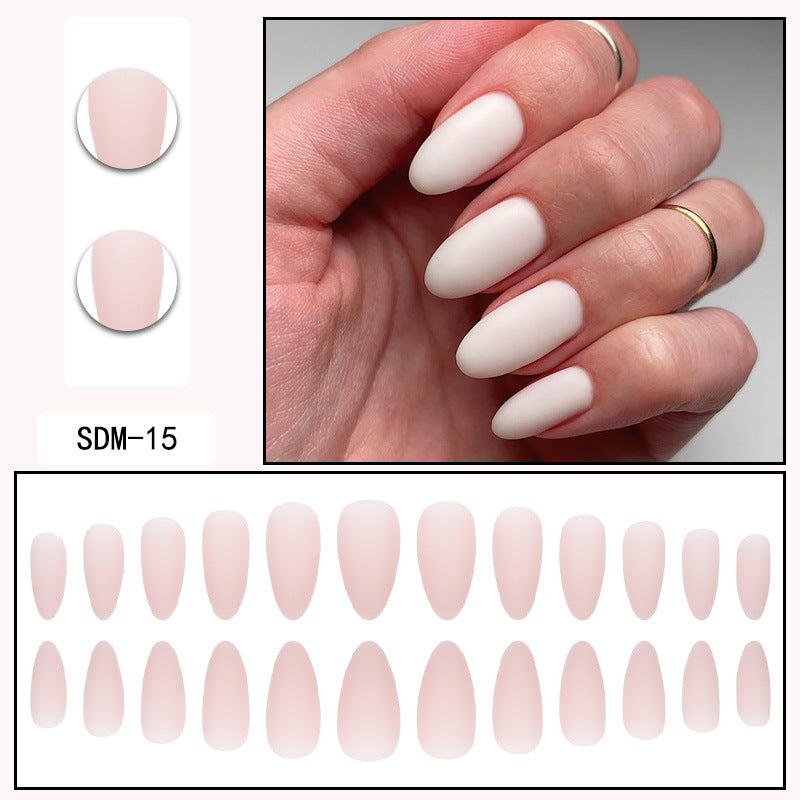 Matte Milky Blush Press-On Nails
