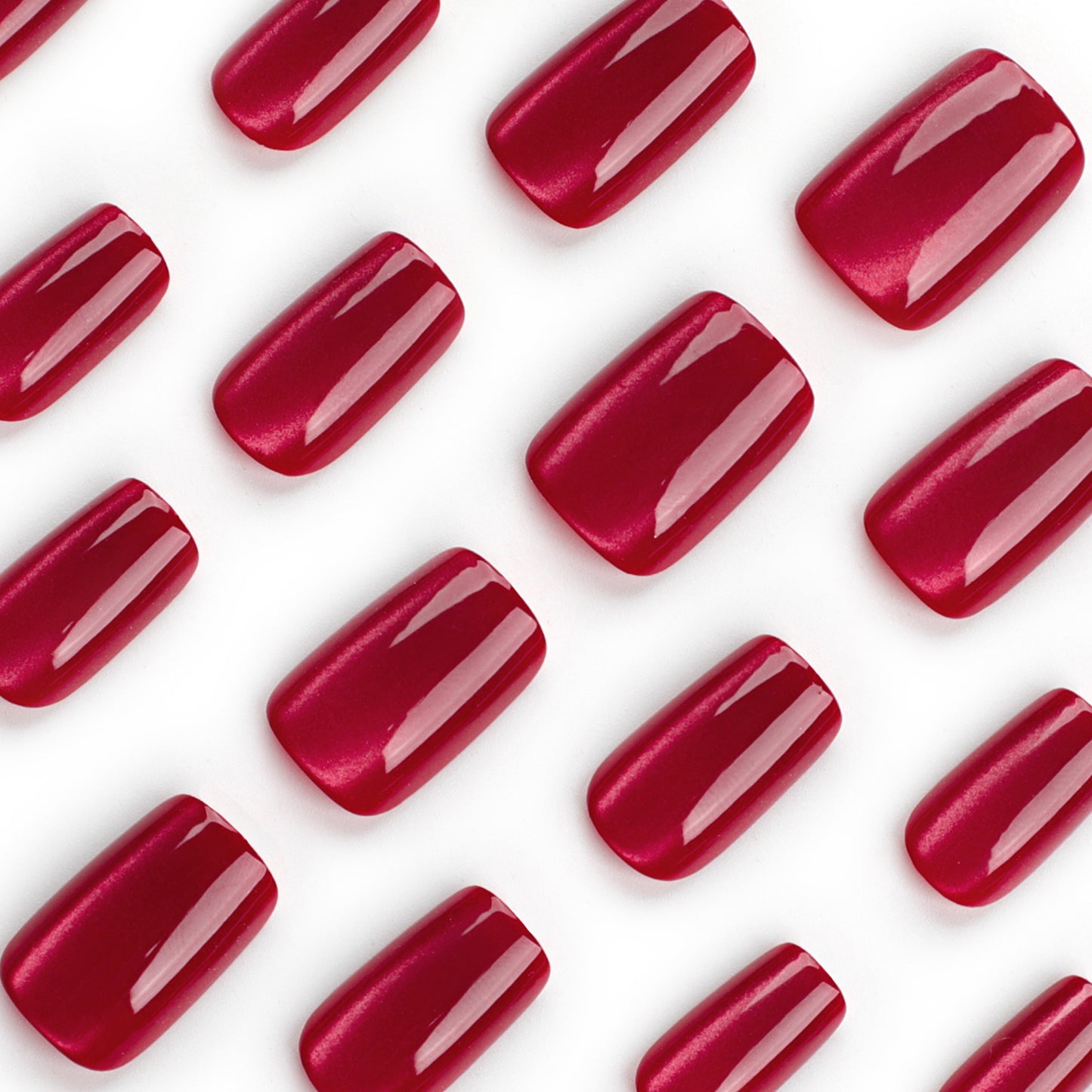 Ruby Velvet Cat Eye Press-On Nails
