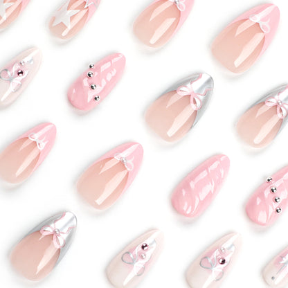 Pink Coquette Press On Nails