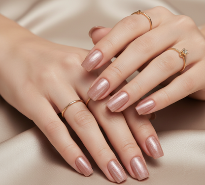 Shimmer Velvet Cat Eye Press-On Nails