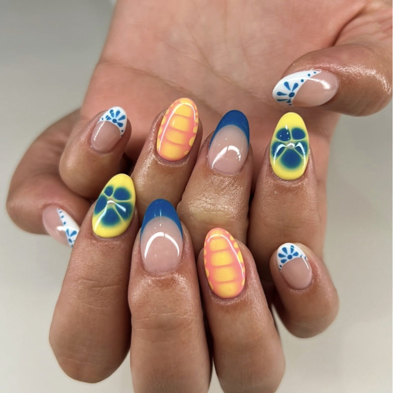 Tropical Bloom press-on nails