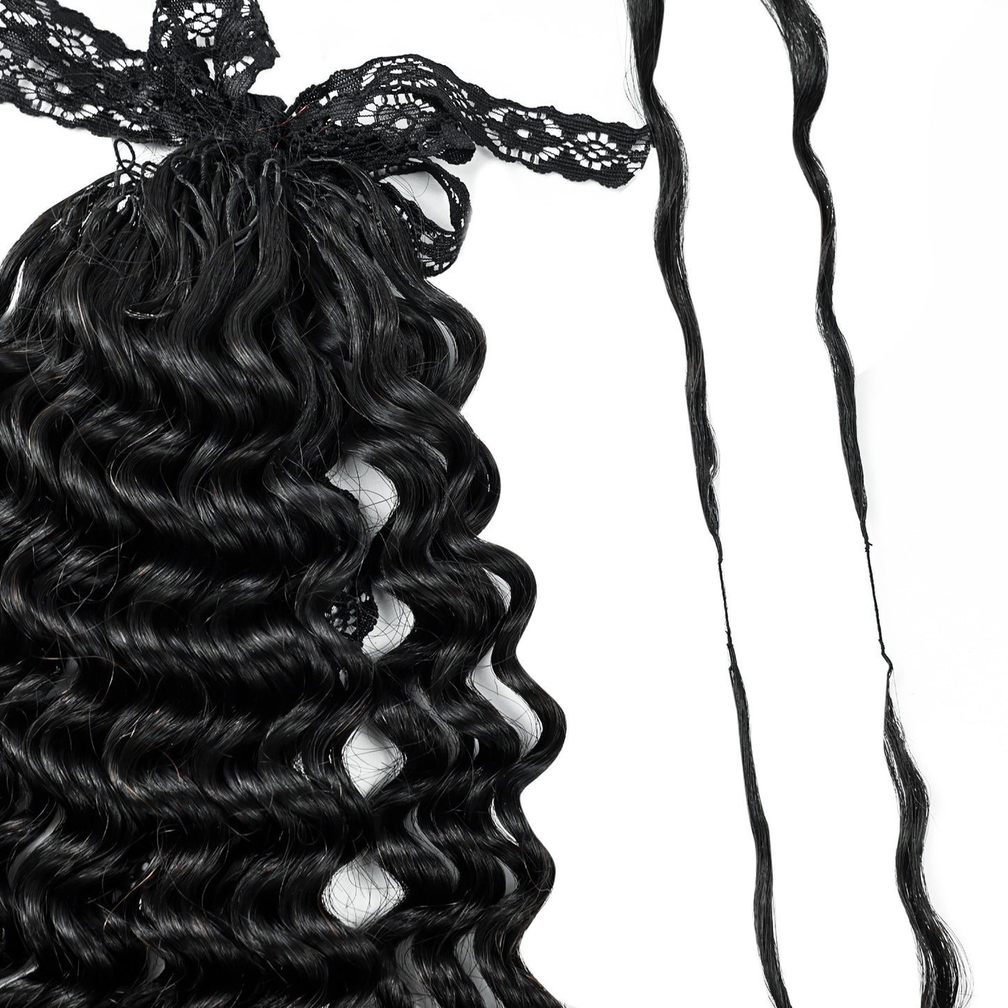 Water Wave Curly Crochet Feather Human Hair Extension (50 Grams)