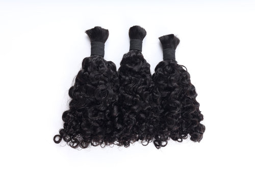 Burmese Curly Bulk Hair (100g/Bundle)