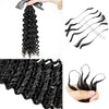 Water Wave Curly Crochet Feather Human Hair Extension (50 Grams)