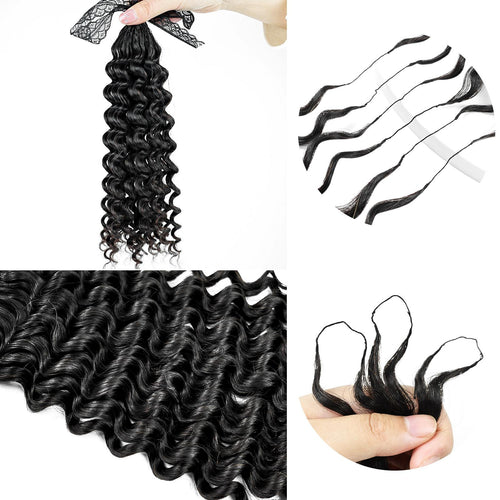 Water Wave Curly Crochet Feather Human Hair Extension (50 Grams)